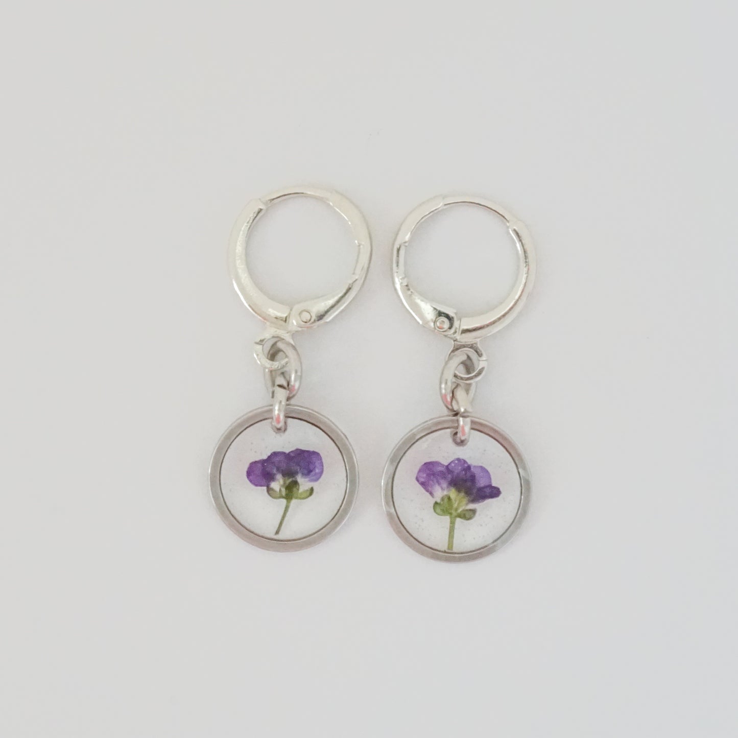 Aretes panalillo morado