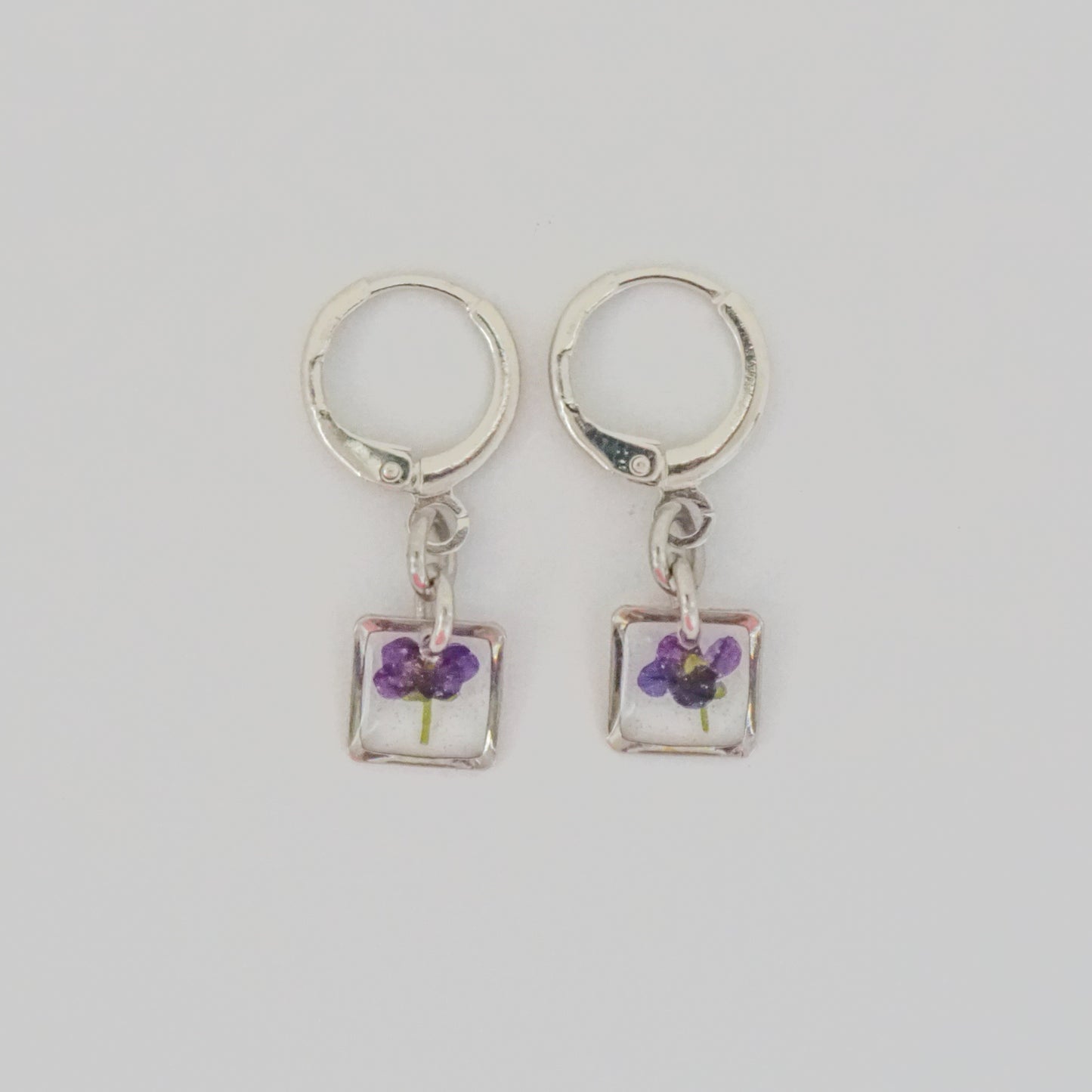 Aretes panalillo morado