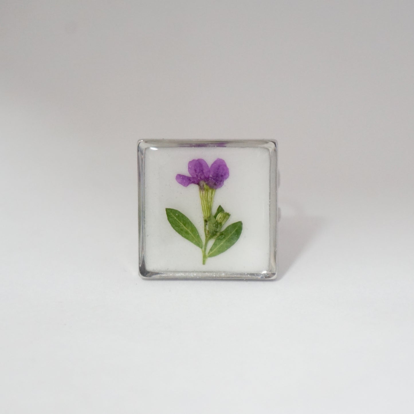 Anillo ajustable trueno de venus fondo blanco
