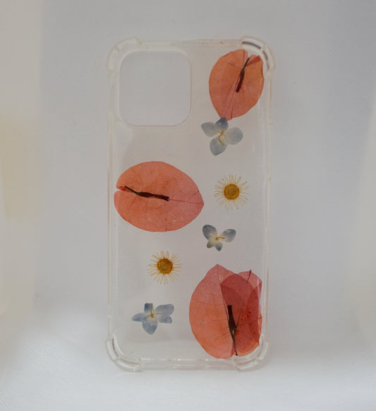 iPhone 13/12 Pro Max Bugambilias, hortensias y margaritas