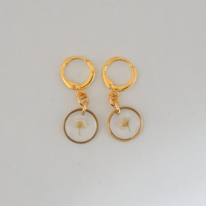 Aretes panalillo blanco