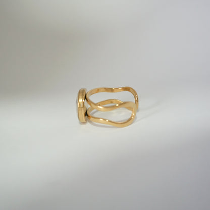 Anillo ajustable bugambilia fondo blanco