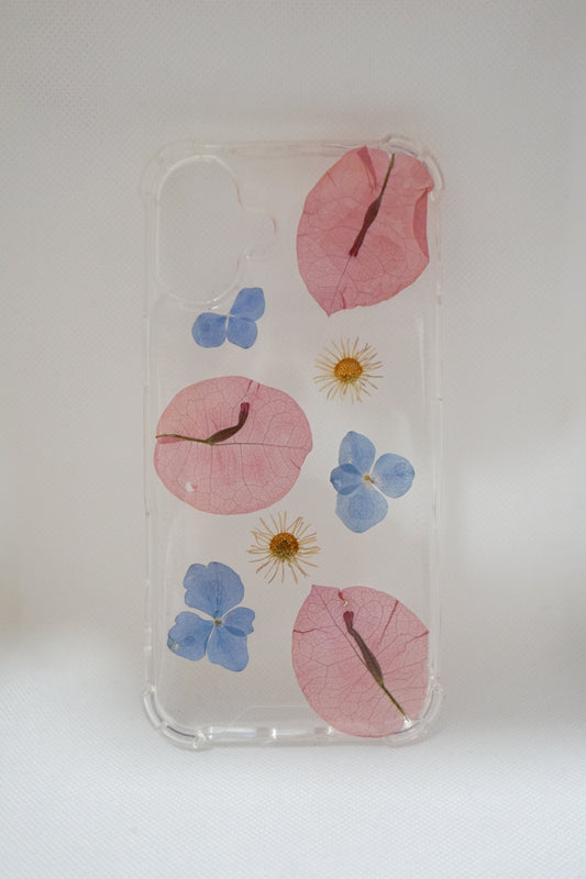 iPhone 16 Plus Bugambilias, hortensias y margaritas