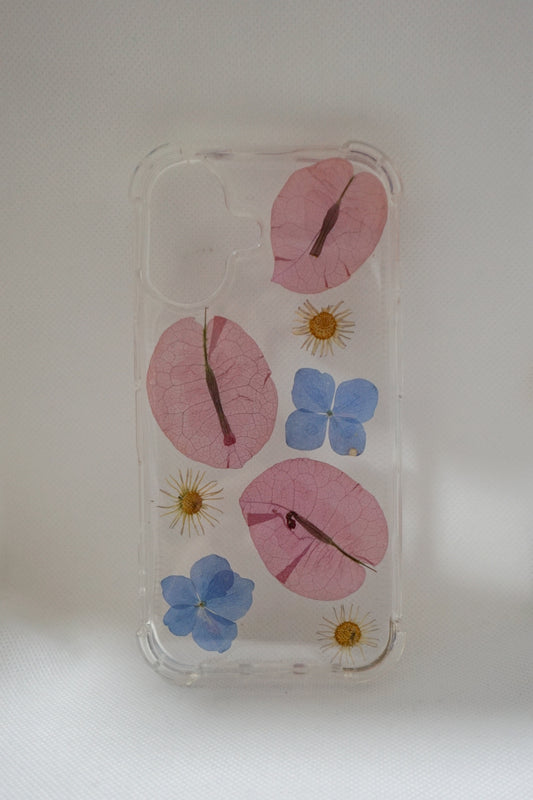 iPhone 16 Bugambilias, hortensias y margaritas