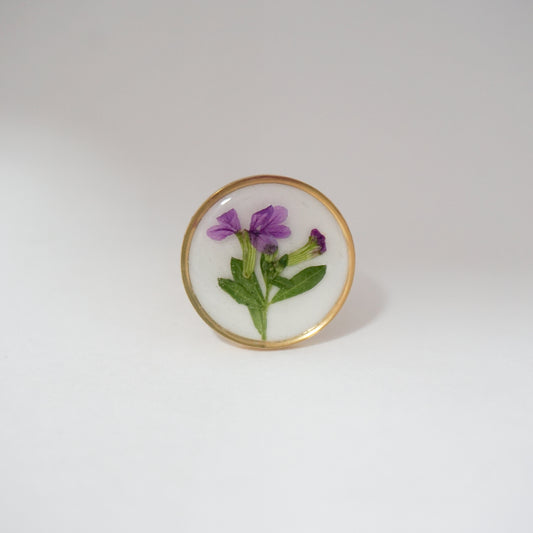 Anillo ajustable trueno de venus fondo blanco