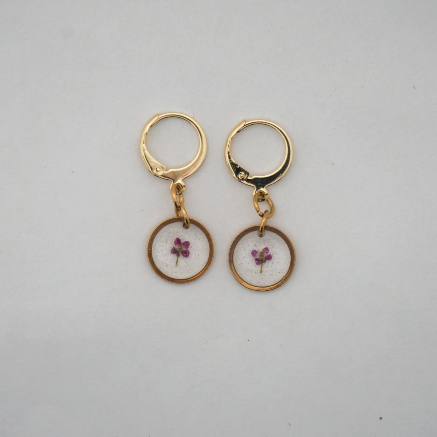 Aretes panalillo fucsia