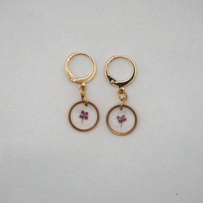 Aretes panalillo fucsia