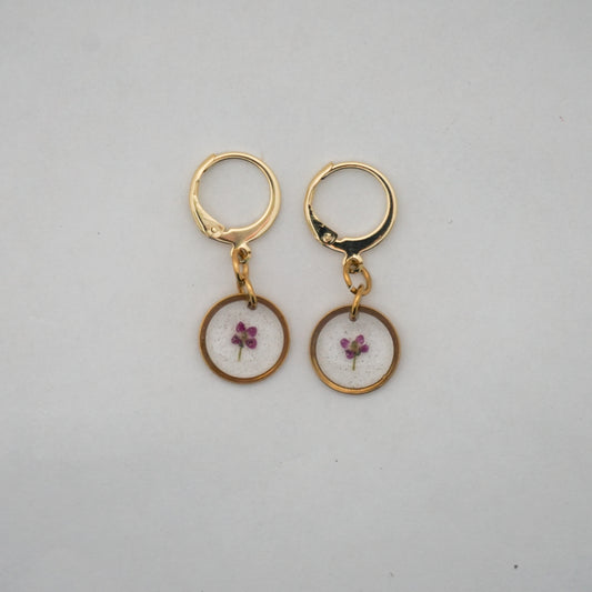 Aretes panalillo fucsia