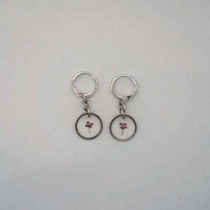 Aretes panalillo fucsia