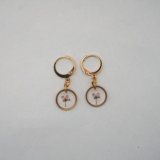 Aretes panalillo rosa