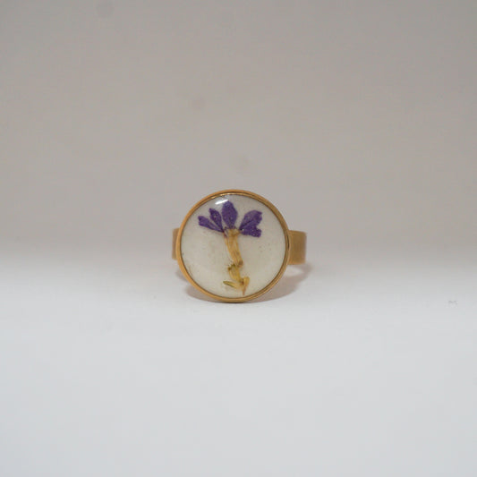 Anillo ajustable trueno de venus fondo blanco