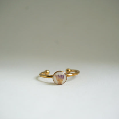 Anillo ajustable trueno de venus fondo blanco