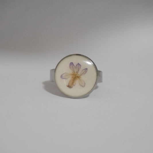 Anillo ajustable trueno de venus fondo blanco