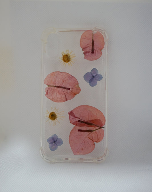 iPhone XS/X Bugambilias, hortensias y margaritas